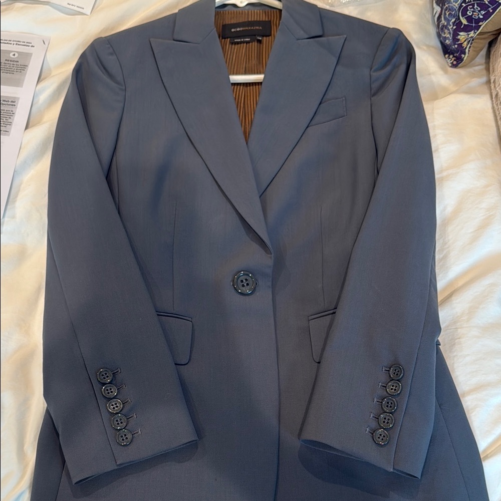 BCBGMaxAzria Blue Formal Blazer and matching pants